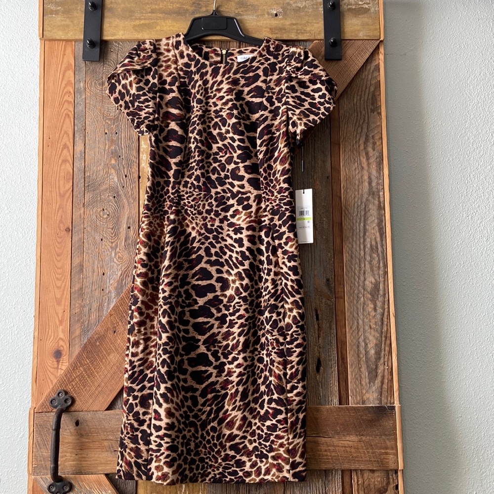 Leopard print Calvin Klein dress